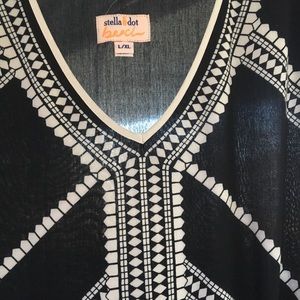 Stella & Dot black and white tunic